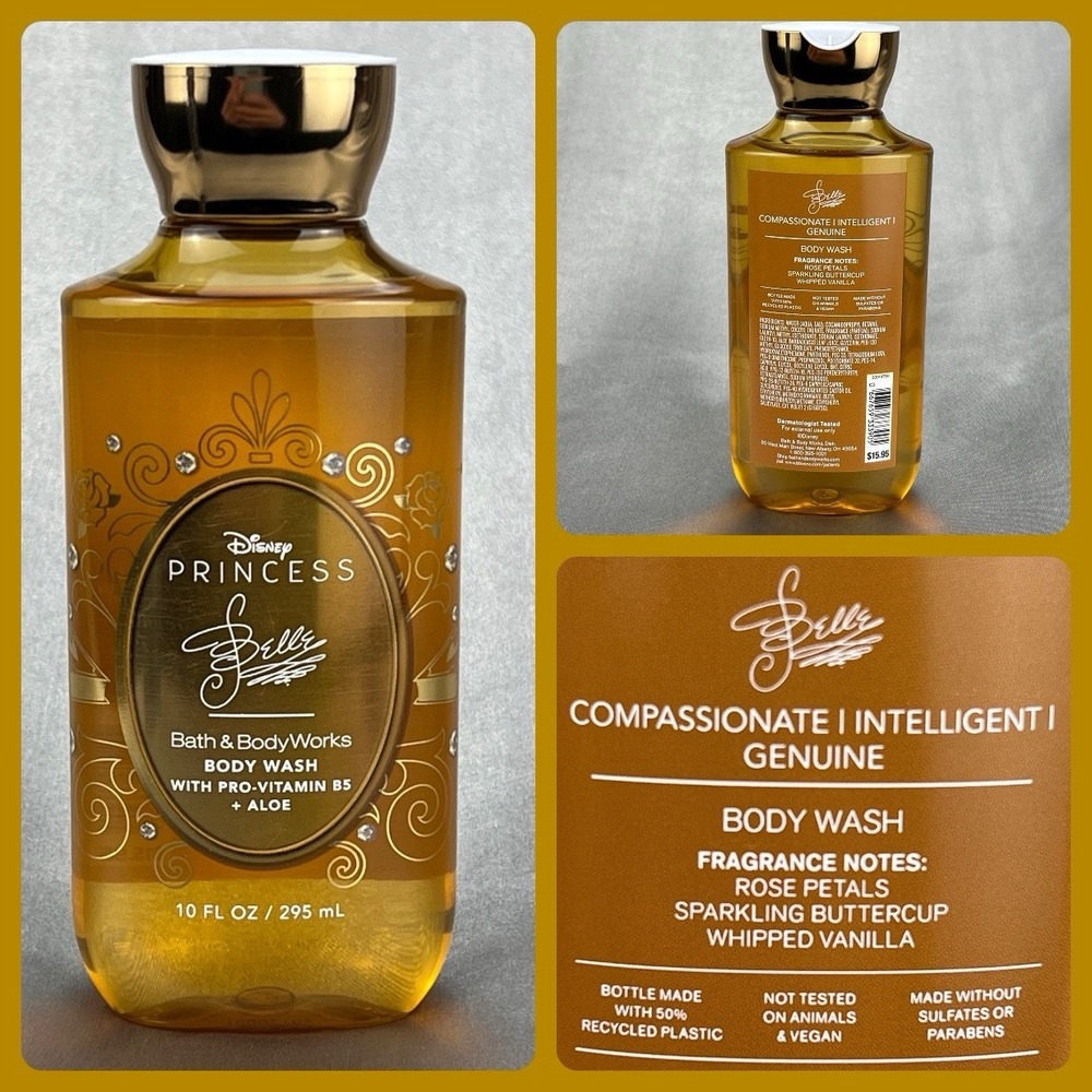Bath & Body Works • DISNEY PRINCESS BELLE •‎ Body Wash 10 fl oz Birthday Gifts